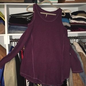 Free People Cold Shoulder Sweater size Large